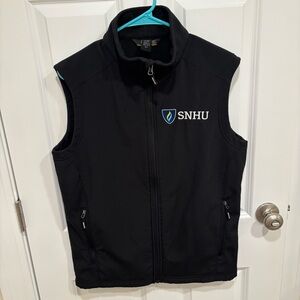 Core 365 SNHU Southern New Hampshire University Black Full Zip Vest Mens U.S. S